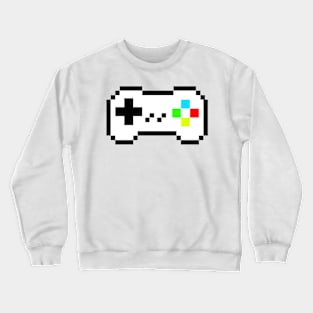 Pixel controller gamer Crewneck Sweatshirt